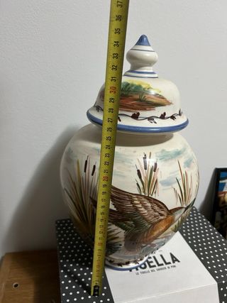 anfora con coperchio