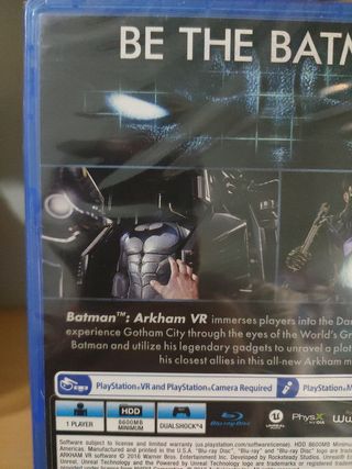 Batman Arkham vr ps4 precintado
