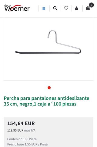 Percha acero pantalon de calidad