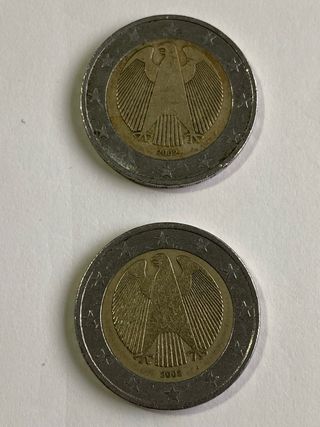 4 Monete da 2 Euro Germania