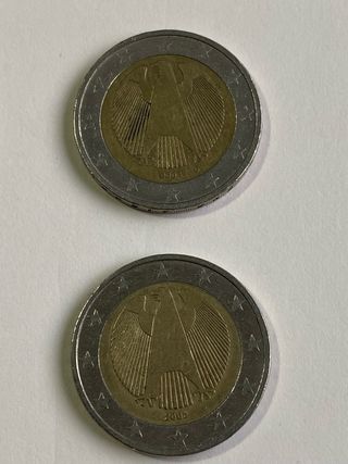 4 Monete da 2 Euro Germania
