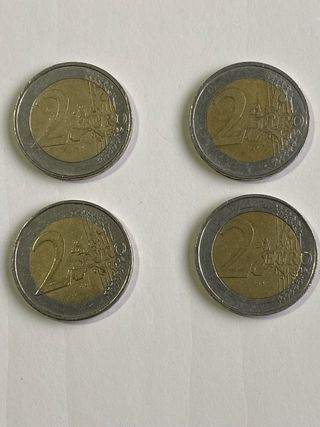 4 Monete da 2 Euro Germania