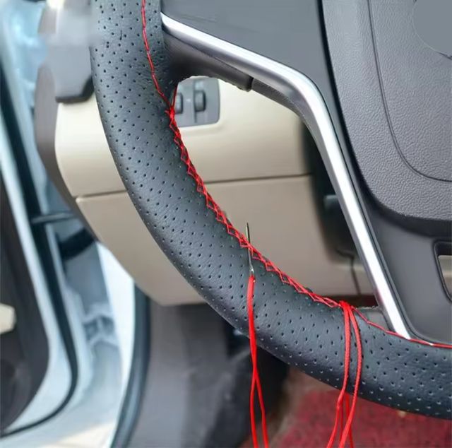 Funda de cuero para volante coche