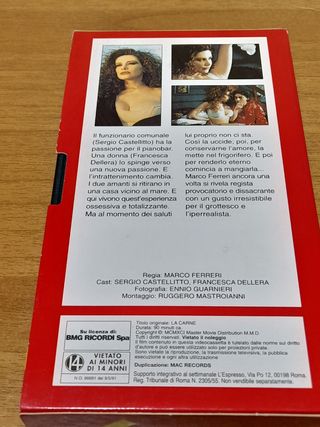 VIDEOCASSETTA VHS FILM EROTICO LA CARNE
