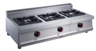 Cocina 3 fuegos sobremesa horizontal