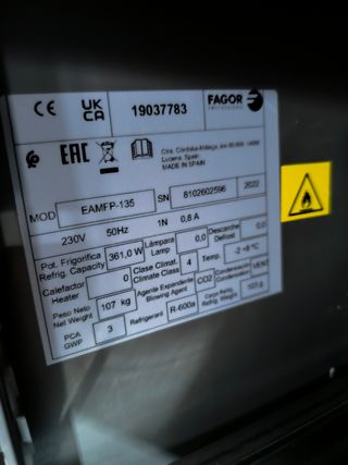 Mesa refrigerada Fagor