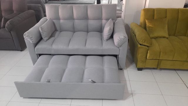SUPER OFERTA SOFA CAMA TOK GRIS CLARO