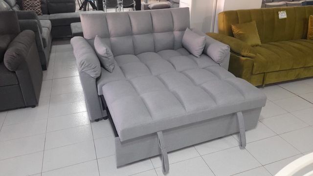 SUPER OFERTA SOFA CAMA TOK GRIS CLARO