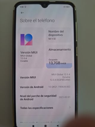 Xiaomi Mi 9 SE azul oceano