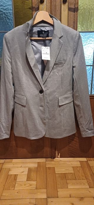 Americana gris Stradivarius M
