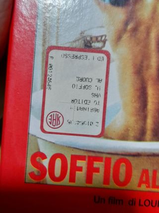 VIDEOCASSETTA VHS FILM EROTICO SOFFIO AL CUORE