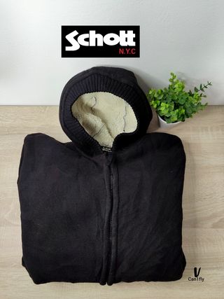 Chaqueta Polar Schott color negro M