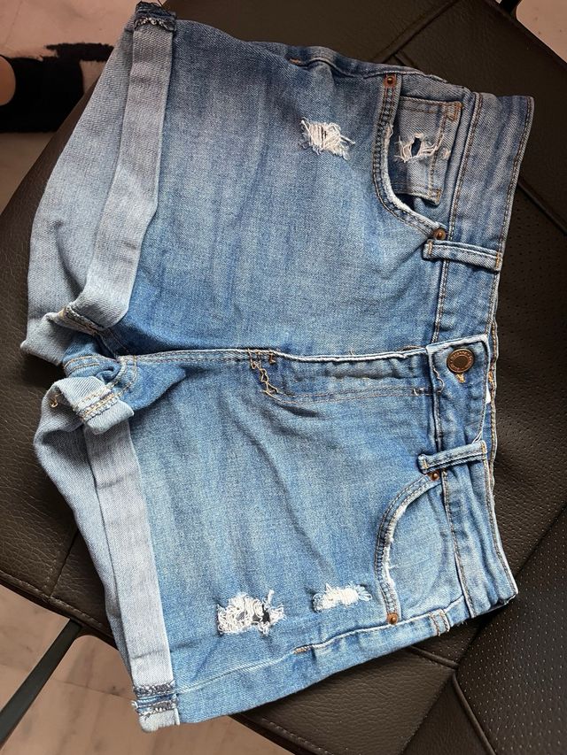 Pantalon short vaquero