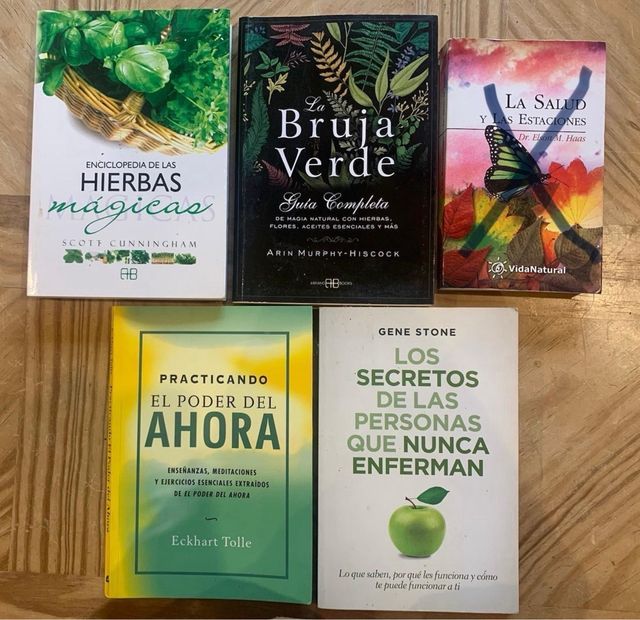 Lote libros salud y naturaleza