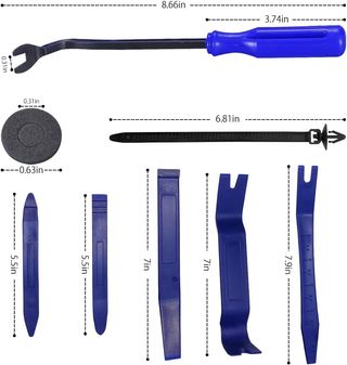 Kit clips de sujeción para coche