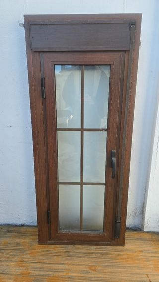 Ventana aluminio color embero 1.45x0.56