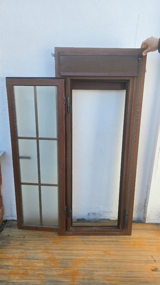 Ventana aluminio color embero 1.45x0.56