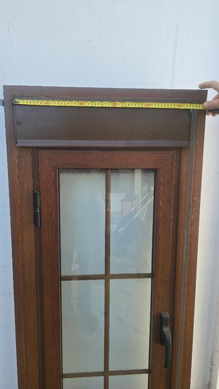 Ventana aluminio color embero 1.45x0.56