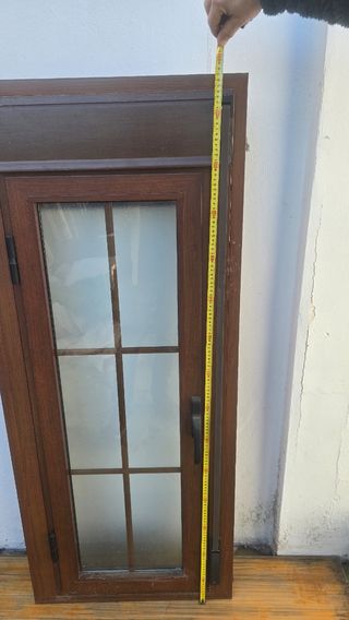 Ventana aluminio color embero 1.45x0.56