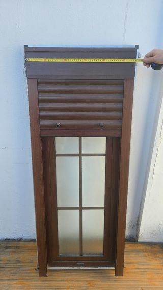 Ventana aluminio color embero 1.45x0.56
