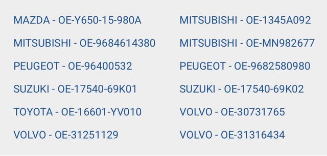 Ford Mazda Peugeot Toyota tensor de cinto