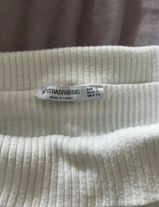 Jersey bardot blanco stradivarius