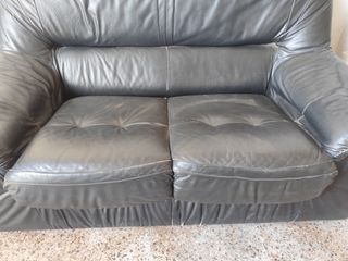 Sofá cuero 2 plazas