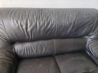 Sofá cuero 2 plazas