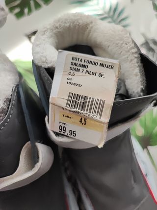 Bota de esquí fondo mujer, marca Salomon, talla36
