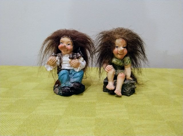 Due trolls norvegesi Vintage