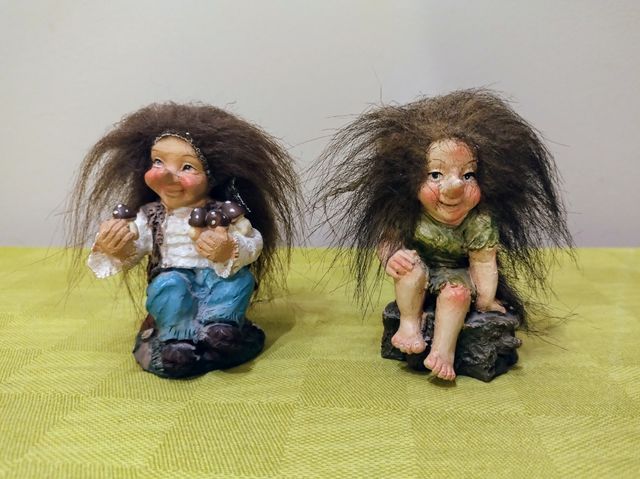 Due trolls norvegesi Vintage