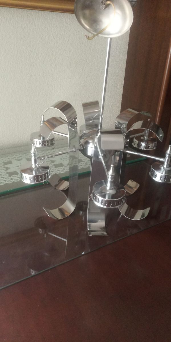 Lámpara  vintage plateada