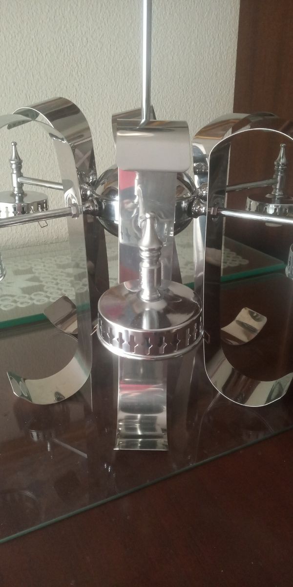 Lámpara  vintage plateada