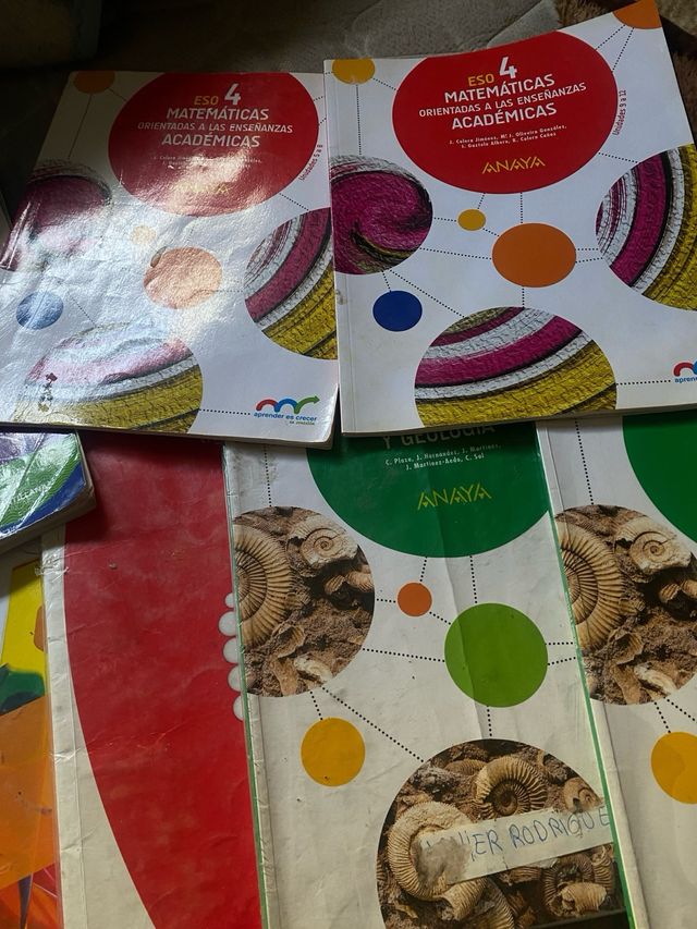 Libros de 4 de la eso