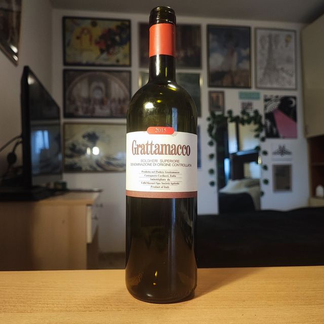 Bottiglia vuota Grattamacco 2015