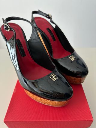 Sandalias cuña Carolina Herrera