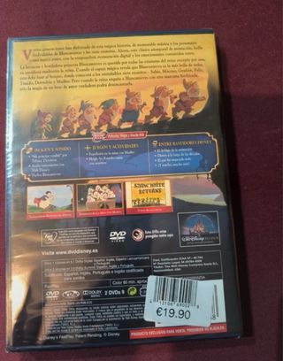 DVD 2 Discos Blanca Nieves Disney