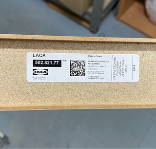 Estante de pared Lack de Ikea blanco y roble