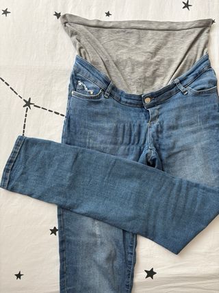 Pantalon vaquero premama azul