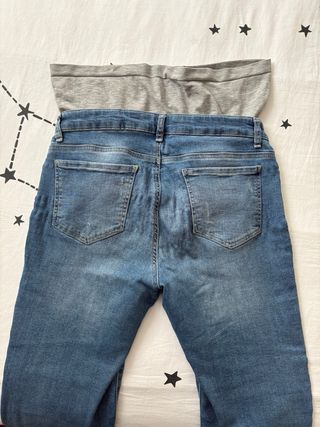 Pantalon vaquero premama azul