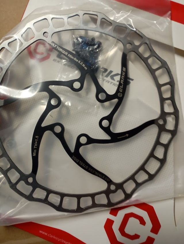 disco mtb nuovo 160mm a 6 fori a margherita clarks