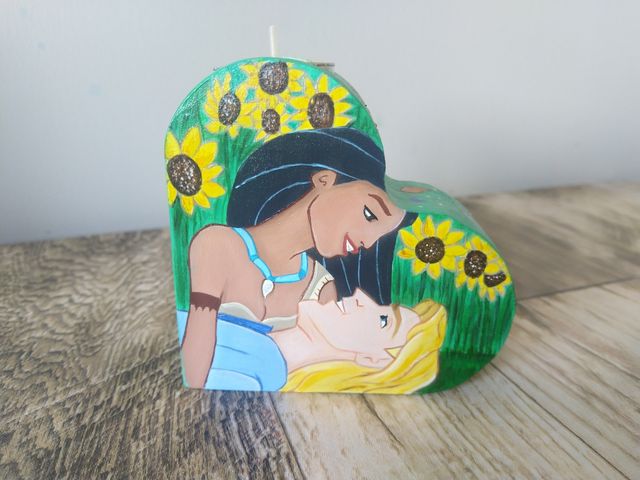 Portavelas de madera Pocahontas