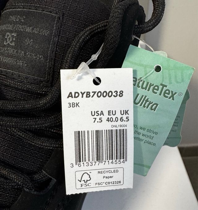 Botas DC SHOES USA a estrenar.