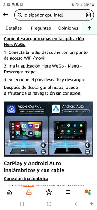 RADIO ANDROID 9" PEUGEOT 207