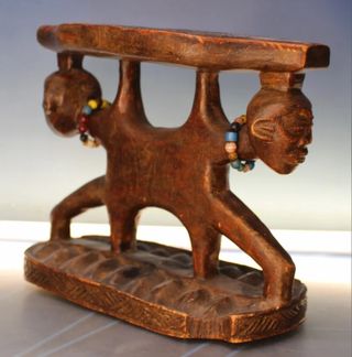 Reposacabezas Chokwe de Angola Africa