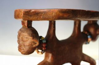Reposacabezas Chokwe de Angola Africa