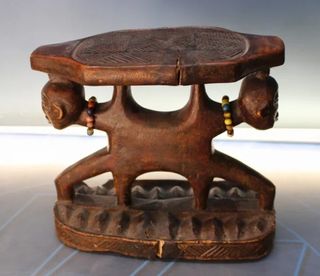 Reposacabezas Chokwe de Angola Africa