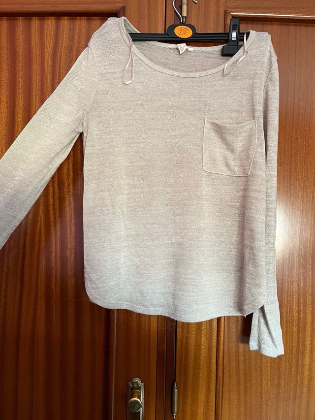 Camiseta beige punto