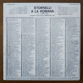 vinile 33 giri Alvaro Amici - Stornelli A La Roman