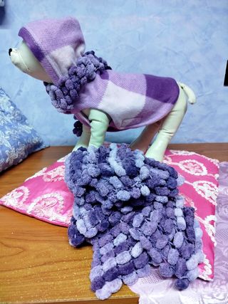 Vestito cane in pile Tg M